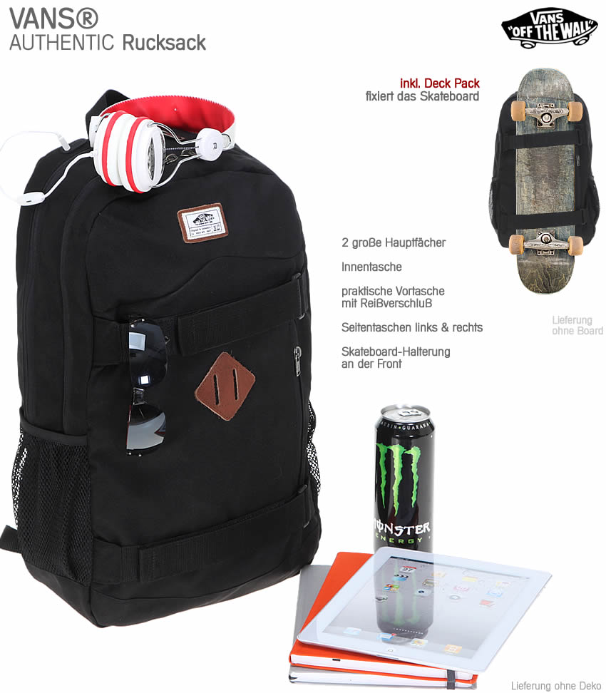 Rucksack VANS AUTHENTIC SKATE Skateboardrucksack Skateboard